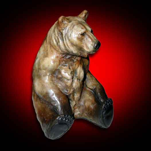 wildlife bear sculptures